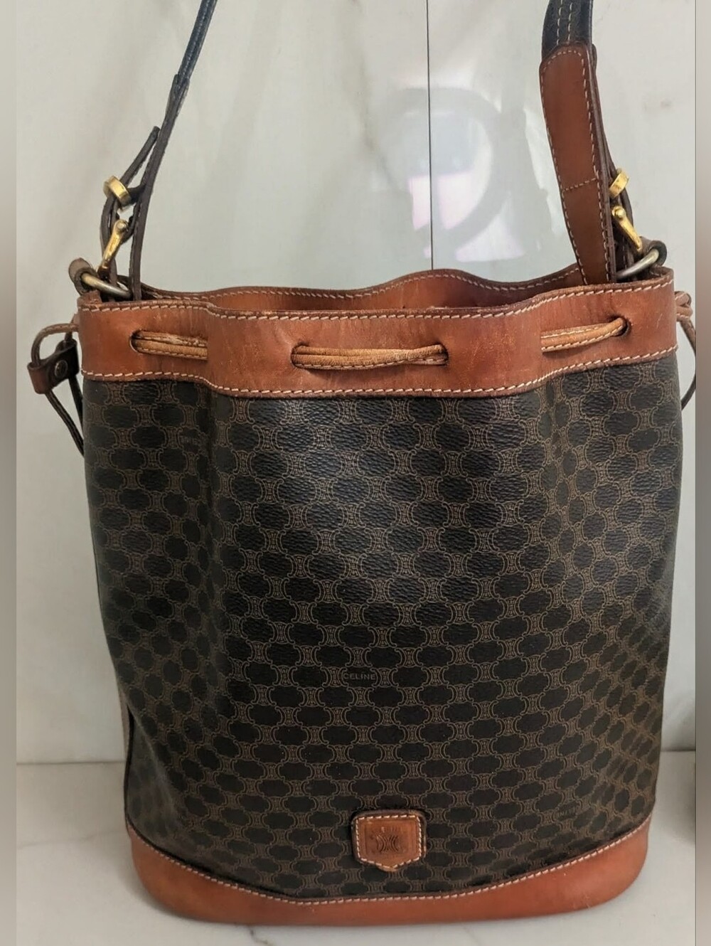 Vintage Celine Macadam Bucket Bag